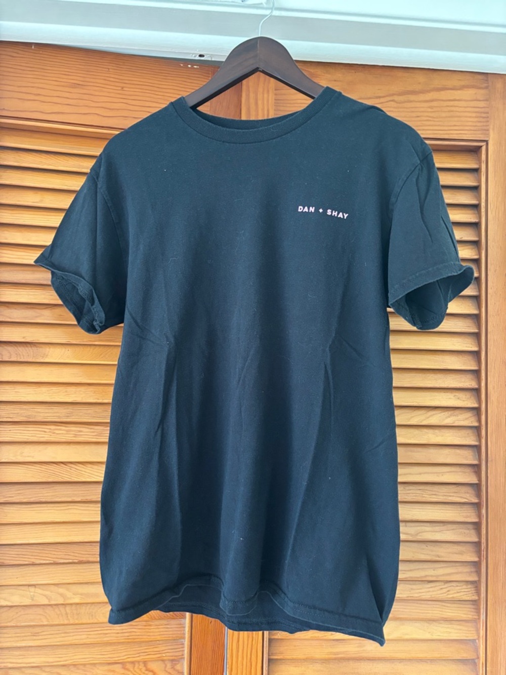 Women's Black Short Sleeve Logo Tee